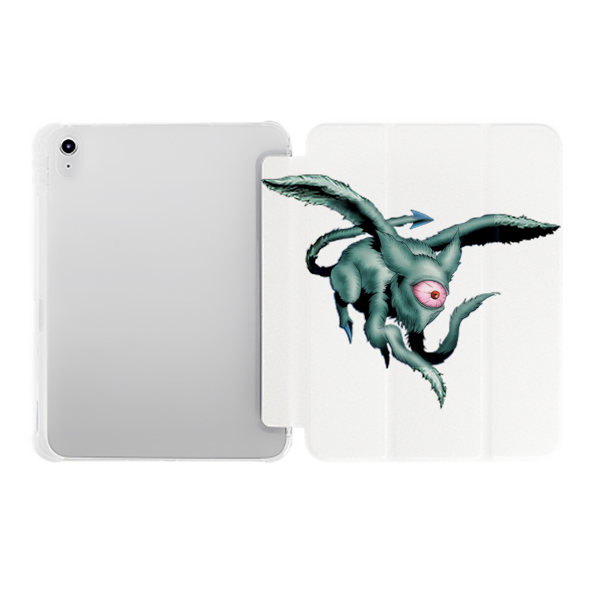 （画像用） 遊☆戯☆王 Yu-Gi-Oh! IPad ケース ペン収納付き 三つ折りスタンド PUレザー×シリコン 対応機種9.5/10.5/10.9インチ